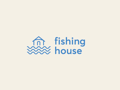 fishing house logo minimalistic minimalist logo brand design brand identity logo design logotype logos