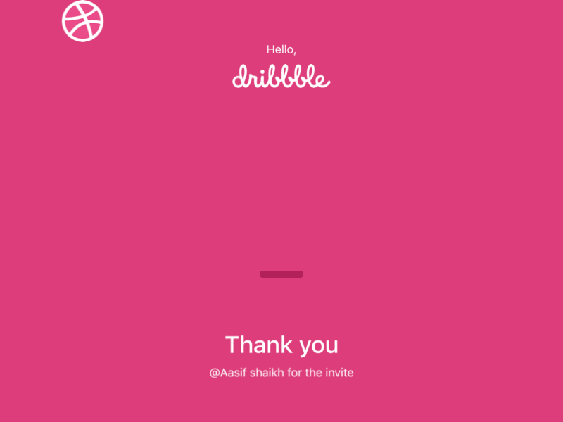 Hello Dribbble first shot firstshot gif hello dribble motion