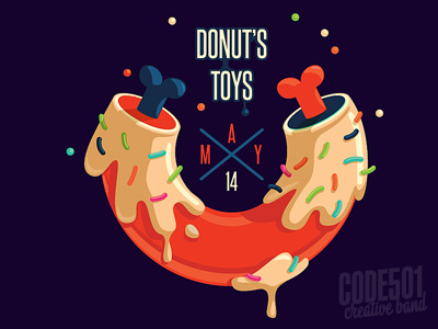 donuts code501 donuts illustration