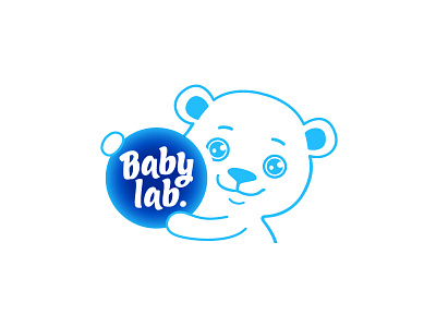 BabyLab baby bear kids logotype