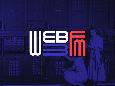 Web3FM - Logo blockchain branding exploring fm logo podcast web 3.0