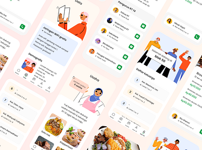 sodara - pages app mobile app ui uiux ux