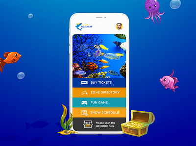 jakarta aquarium - home app mobile app ui ux