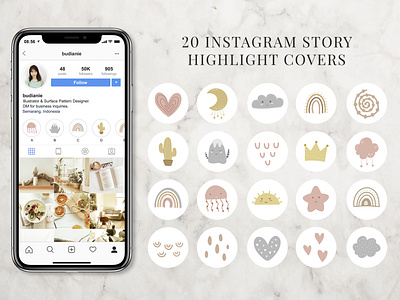 20 Instagram Highlight Covers for Kids by Budiani Widarnawati on Dribbble