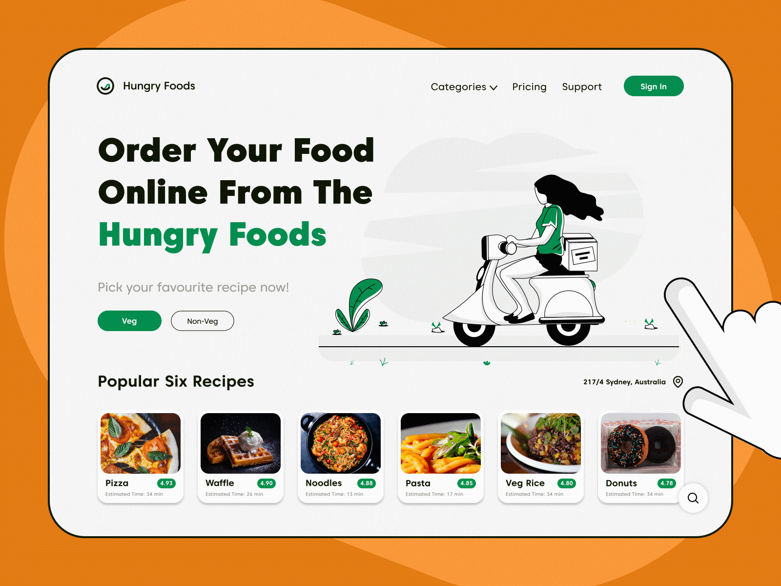Food Delivery Application P1 animation app interaction application design food and drink food app food delivery food delivery app food delivery application food illustration interaction interaction design interactive interactive design latest trend motion graphic ui ui interaction ui interactive ux