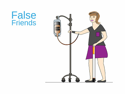 False Friends celestevisual false friends illustration visual communication