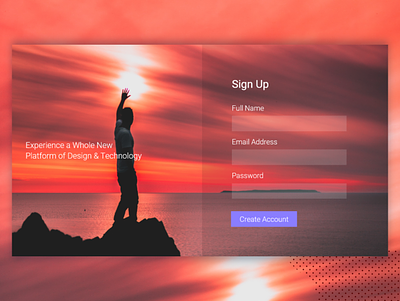 Sign Up Page Design design graphicdesign sign up page ui uidesign uiinspiration ux webdesign