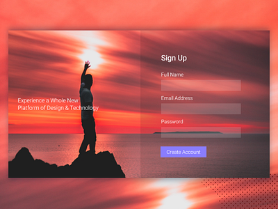 Sign Up Page Design