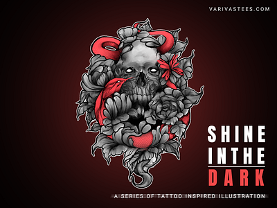 Skull & Snake Illustration art artistic artwork concept coolart coverdesign design digitalart drawing fantasy graphicdesign illustration indianart infinitepainter music sketching tattoo tattoodesign tshirtdesign varivastees