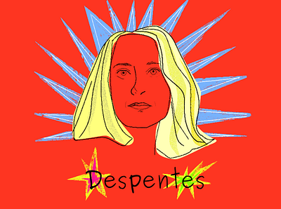 Queen Despentes design designer drawing feminism illustration krita lucha libre