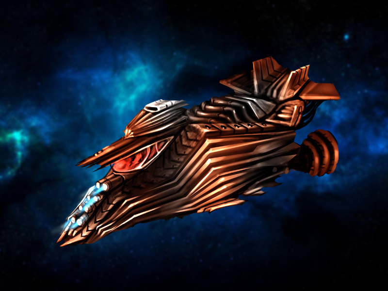 Futuristic Spaceship sketches digital art graphics game design