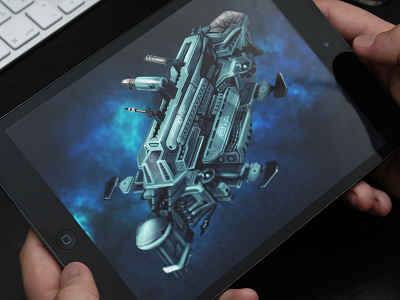 Spaceship Digital Art digital art game design graphics sketches
