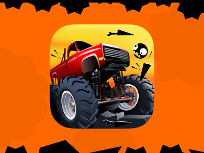Hell Escape Racing app icon digital art game design graphics ui ux