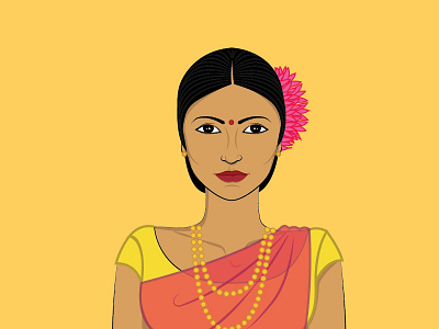 Womania Dribble 02 digitalart illustration illustrator indian indianculture