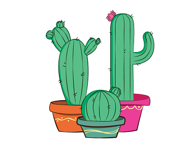 cactus art cactus digitalart illustration illustrator wacom