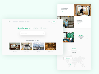 Booking minimalistic landing 003 booking dailyui green landing landing page travel