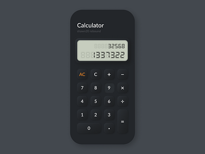 Calculator 004 calculator dailyui design neomorphism ui