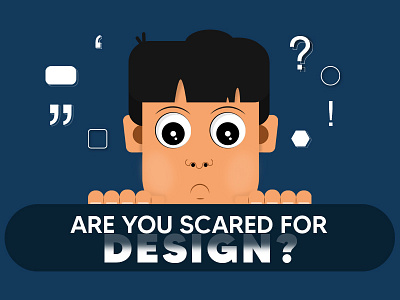 Scared Character 2d character face design elements graphics icons scared