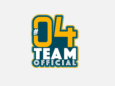 #04TeamOfficial colors graphics illustration official team team logo