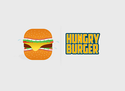 #Hungry Burger #HaveItAnytime branding burger colors graphics hungry illsutration logo branding simple style text vector