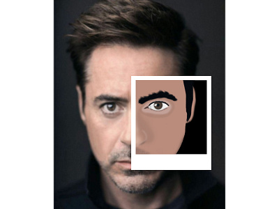 Robert Downey, Jr. + Art 2d art colors degital face illustration love robert downey shades vector