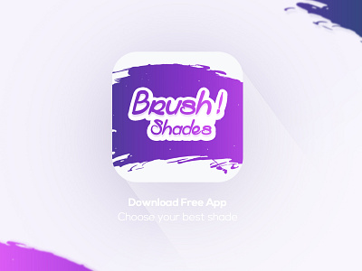 #Brush Shades App app branding colors design free gradient graphic illustration learning logo shades simple ui vector