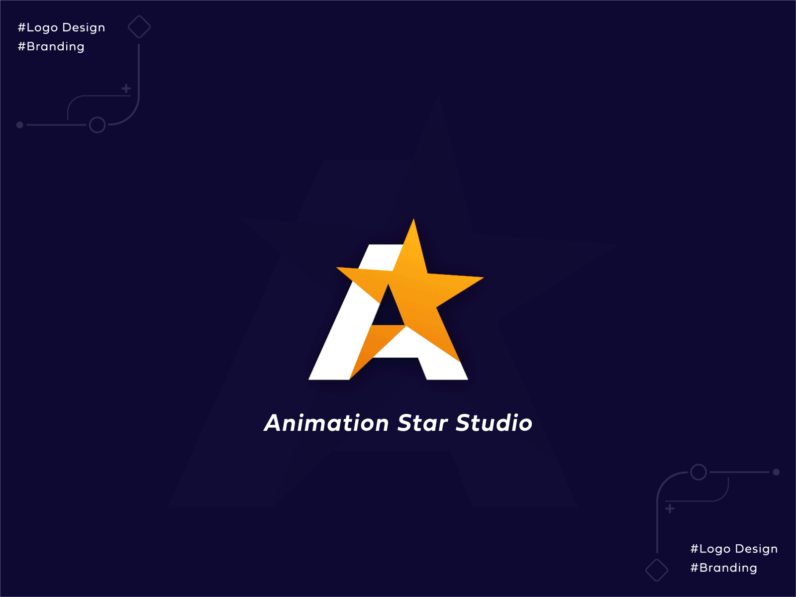 Animation Star Studio 3d animation branding colors design graphic graphic design illustration logo simple star studio vector