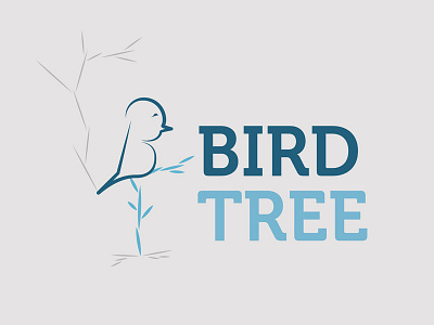 Bird Tree design graphic logo