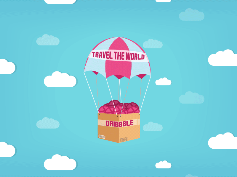 dribbble traveling The World... animation 2d dribbble gif world