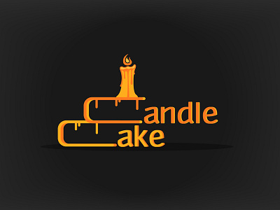 Candle Cake candle cake design dribbble graphic illustration logo simple typography vector