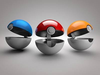 Pokeball 3D 3d branding design graphic illustration logo pokeball pokemon vector