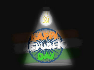 26 Jan Happy Republic Day 26 culture design graphic illustration january nation pride republic day simple vector