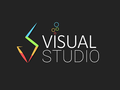 Visual Studio branding concept design illustration logo simple lgog vector visual studio