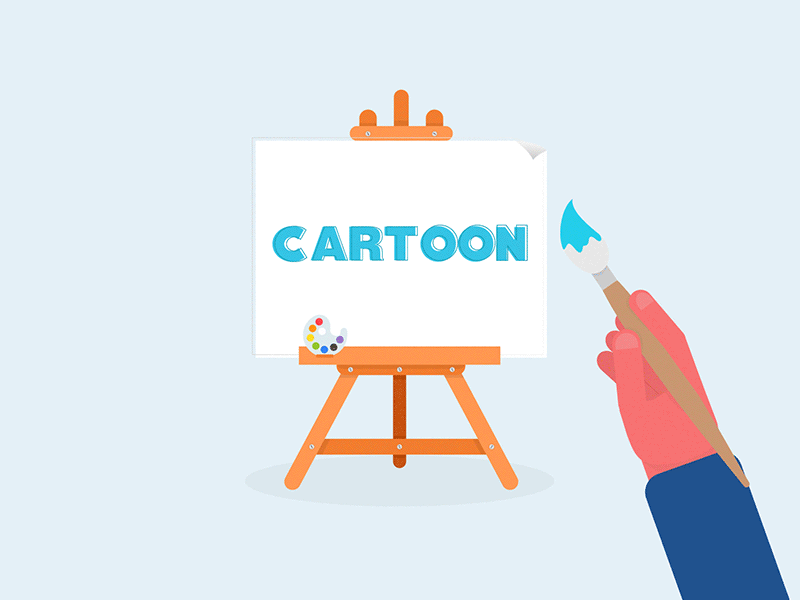 Hidden Art animation artwork brush cart cartoon colors graphic illustration paiting texture vector