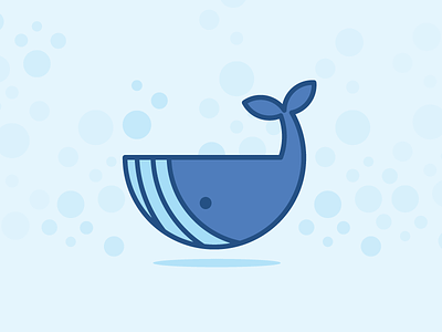 "Wow. I wish I could speak whale." blue icon illustration sea summer water whale