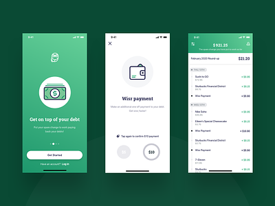 Wisr / Main Screens agency app app design debt finance fintech ios app ios app design loan calculator mobile money owl product design ui ux