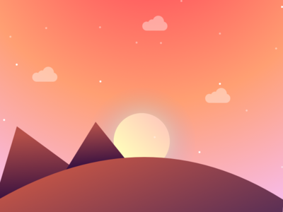 Sunset illustration