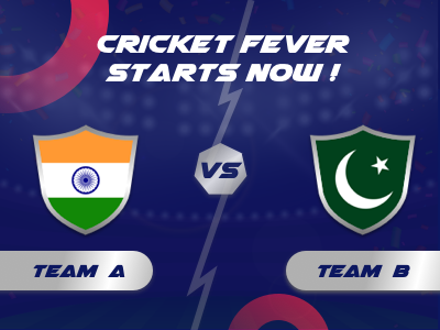 Cricket Fever banner design concept design design illustraion vector