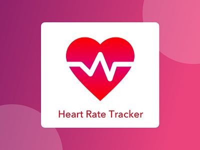 #DailyUI 005 - Logo Design (Heart Rate Tracker App) app apps concept design dailylogochallenge dailyui heart heartrate illustration logo logo design logos ui uiux