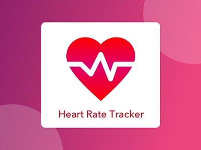 #DailyUI 005 - Logo Design (Heart Rate Tracker App)