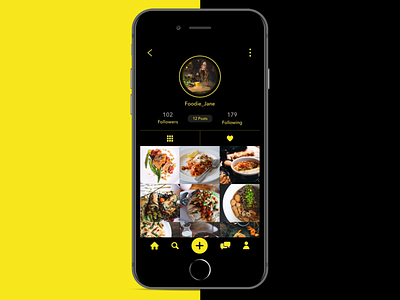 #DailyUI 006 - User Profile app concept conceptual daily ui dailyui food ui ui design uidesign uidesignpatterns uidesigns uiux user userprofile