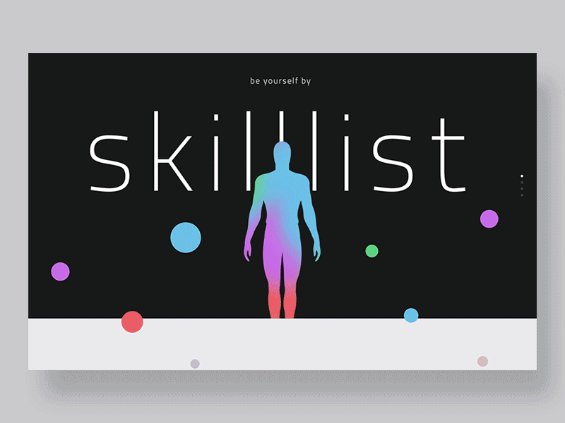 Skilllist App android animation app colors gradient ios mobile skilllist web