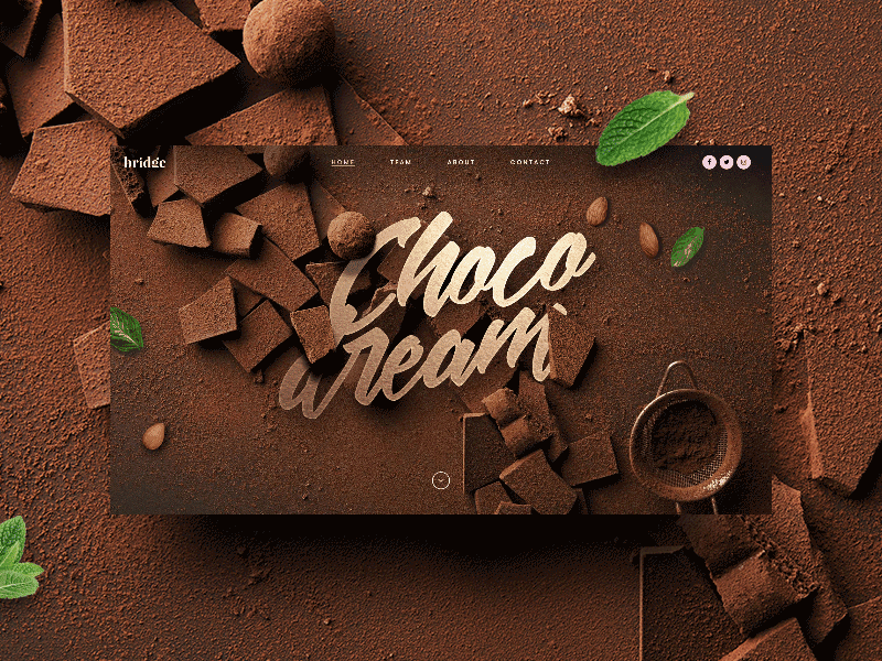 Chocolaterie! 🍫 cake shop chocolate handmade landing page one page site promoton raw small business sweet ui ux web design wordpress