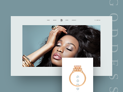 Jewellery Landing Page brand clean custom elegant gold handmade jewellery landing page luxury brand one page site small business ui ux web design wordpress