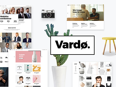 Vardø agency black and white bold font creative creative agency designer elegant lines outlines portfolio style ui ux unique web design wordpress