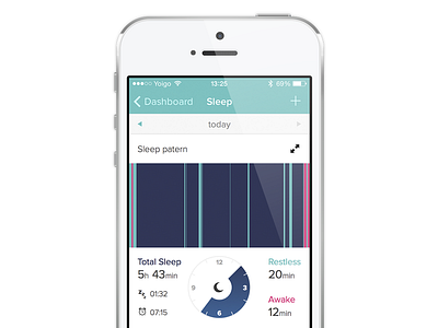 Fitbit - Sleep Traking Tweak concept fitbit fitness health sleep track tweak ui ui design ux ux design
