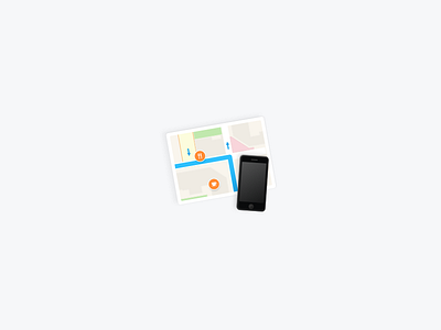 Customer Support illustration customer icon iconography illustration iphone map mobile path stuart support tracking ui