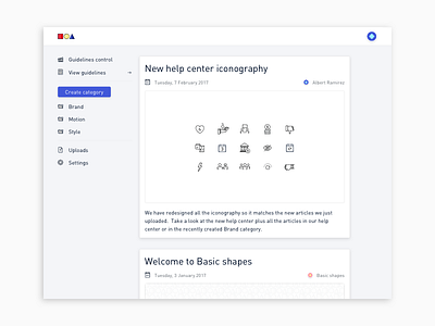 Basic Shapes - Guidelines control