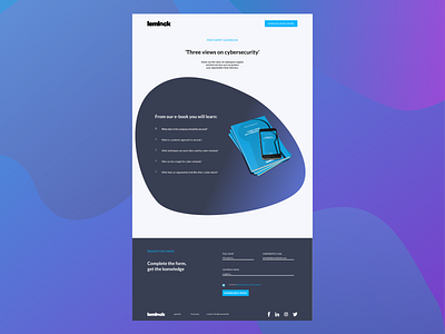 E-book Landing Page book cover clean design e book e book mockup form landingpage onepage
