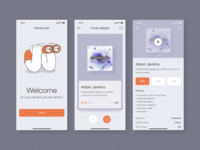 Freelance Service Search Mobile App by Alisha Chef on Dribbble